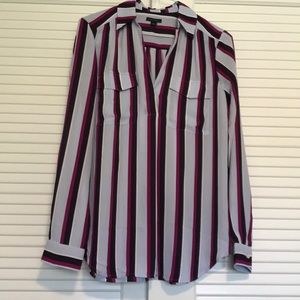 Ann Taylor Striped Blouse